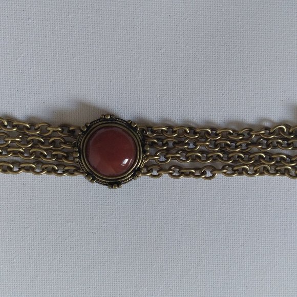 Jewel Kade Bracelet with Cabochon centre and accents at clasp - Picture 1 of 4